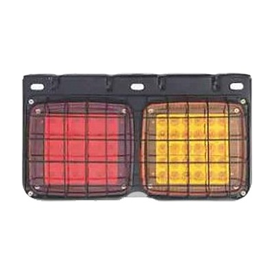 LED Rear Lamp &mdash; Model 153, black steel (CJ-L-005)