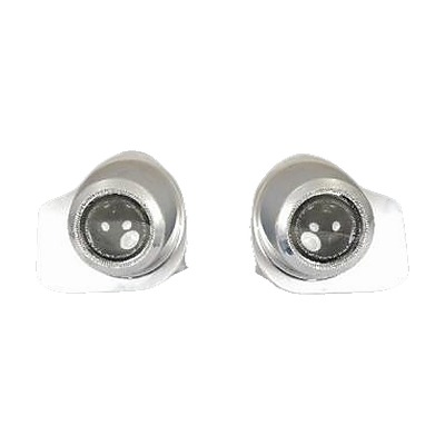 Projector Lens Pair &mdash; White bracket, twin lens (MF-7-09)