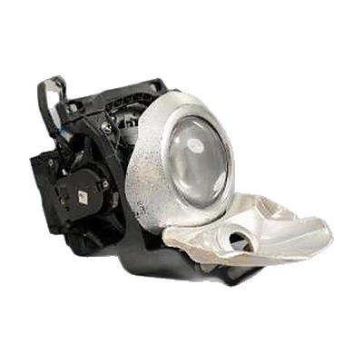 Projector Lens Assembly &mdash; Black housing, chrome bowl (MF-7-10)