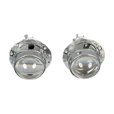 Projector Lens Pair &mdash; Chrome housings (MF-7-13)